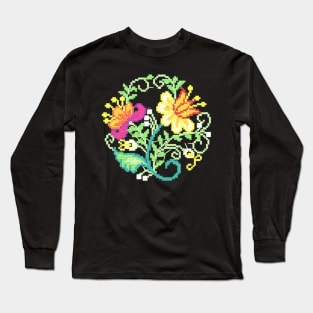 Floral traditional design 03 Long Sleeve T-Shirt